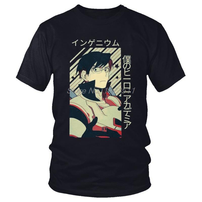 My Male Hero Academia Tenya Iida T-Shirt Graphic BNHA Anime Manga Lover Tshirt Short Sleeve Coo