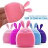 Щетка для очищения лица Мягкий силиконовый кролик Ручной массажный пузырь Очищающие щетки для мытья Детский шампунь Кисть для лица Инструменты для макияжа