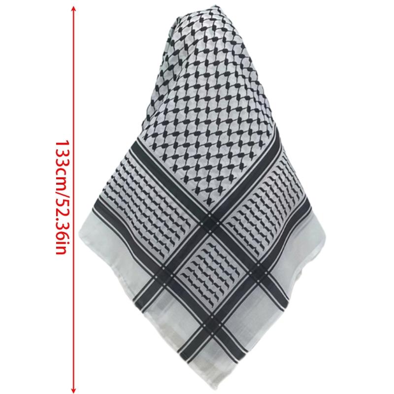 Универсальный головной платок шемаг шарф для мусульман арабский кеффия головной платок для арабского дубая военная тактика обертывание для шеи шаль