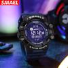 SMAEL Цифровые часы, военные наручные часы, светодиодный секундомер, будильник, мужские часы с большим циферблатом, 8050, модные спортивные часы, водонепроницаемые
