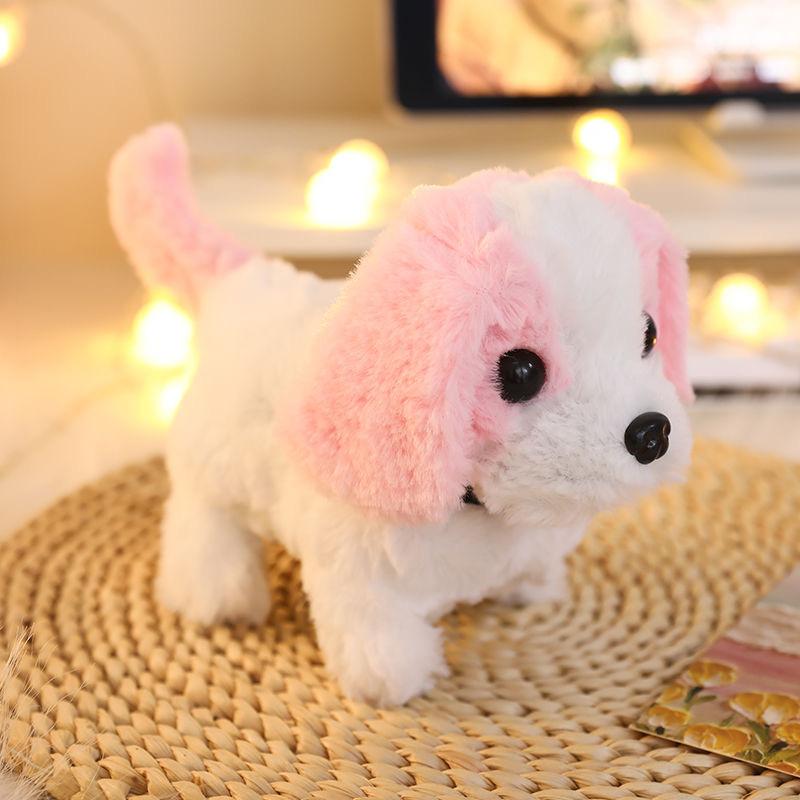 1Pcs Child Friendly Leashed Puppy Doll, Electronic Barking and Walking Plush Toy as Gift