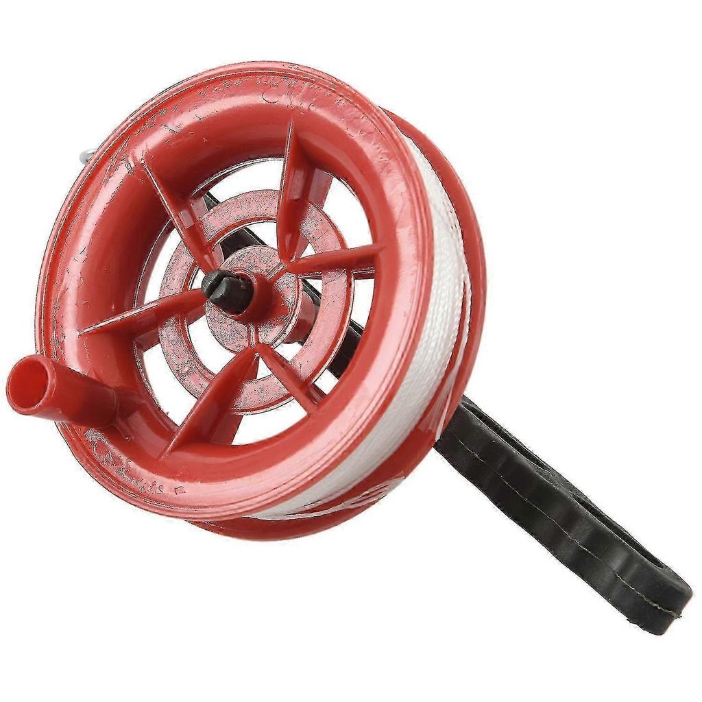 100m Twisted String Line Red Wheel Kite Reel Winder f26