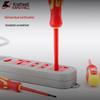 Kraftwell Insulated Magnetic Screwdriver Set for Electricians - Pressure-Resistant Cross & Flat Tips