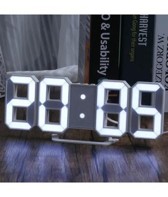 Купить Товары Часы 3D LED Цифровой будильник Настенные часы Время/дата/температура Для дома/кухни/офиса Часы Декор Сад