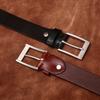 Ремень мужской минималистский доступный роскошный стиль ретро и мода универсальный натуральный кожаный ремень для джинсов из натуральной кожи крупного рогатого скота