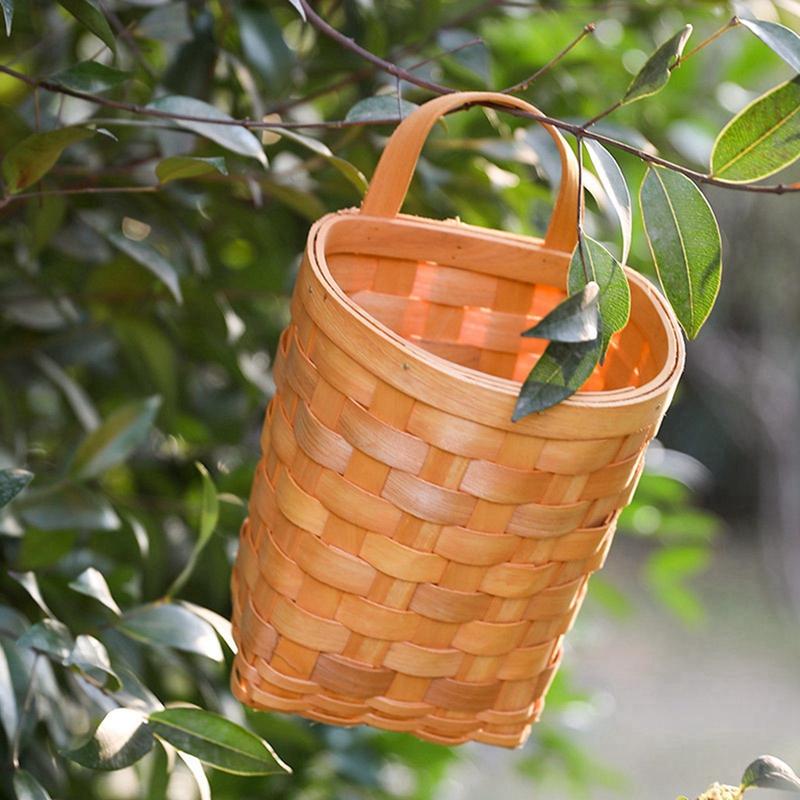 Наружные настенные корзины для хранения, настенные декоративные горшки для растений, для дома, сада, свадьбы, фермерского дома, бамбуковые корзины для хранения