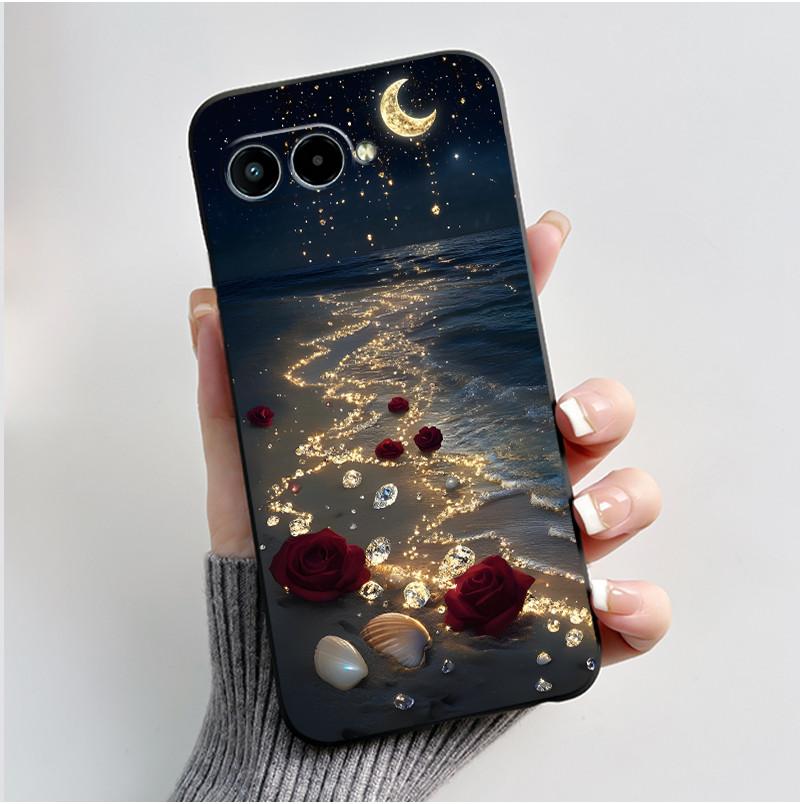 Чехол для телефона TCL T-Mobile Revvl 8 T Phone 3 Чехол Роскошный Милый Любовь Кролик Забавный Черный ТПУ Мягкий Силикон Защитная Задняя Крышка