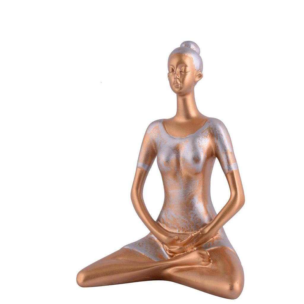 Resin Yoga Lady Home & Office Decor Fantasy Showpiece