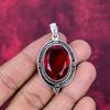 Кулон с гранатом, Ювелирное украшение с драгоценным камнем, Кулон из стерлингового серебра 925 пробы, Украшения ручной работы, Кулон с камнем-талисманом, Подарок для любви