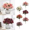 Silk Peony Artificial Flowers Fake  Bouquet Wedding Party Decor