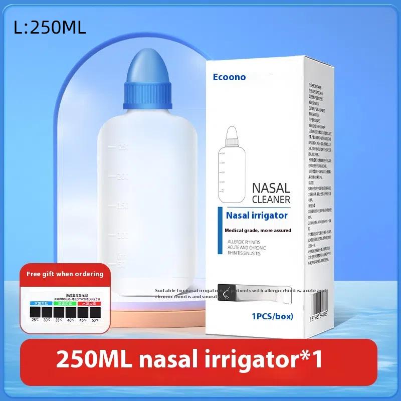 240/250 мл Очиститель для промывания носа Назальный ирригатор Бутылка для промывания Защита для носа Предотвращение аллергического ринита Синусита Взрослый Ребенок Пот Нети
