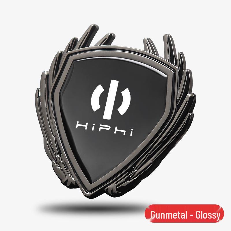 Металлический значок-крыло HiPhi X Y Z для кузова автомобиля, бокового окна или багажника