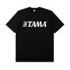 2025 Юбилейная футболка 40 лет Tama Drum Kit с принтом, футболка рок-барабанщика с коротким рукавом, мужская футболка группы