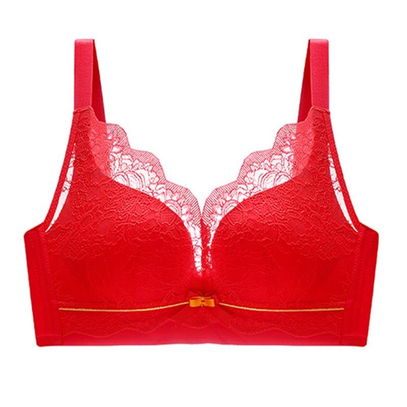 Новый кружевной латексный бюстгальтер для девочек, одежда со сборками по бокам груди, регулируемый бюстгальтер со сборками из нестального кольца
