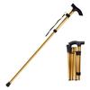 Travel Antislip Aluminium Zinc Zinc Alloy Metal Fold Crutches For Elderly Walking Stick Trekking Poles