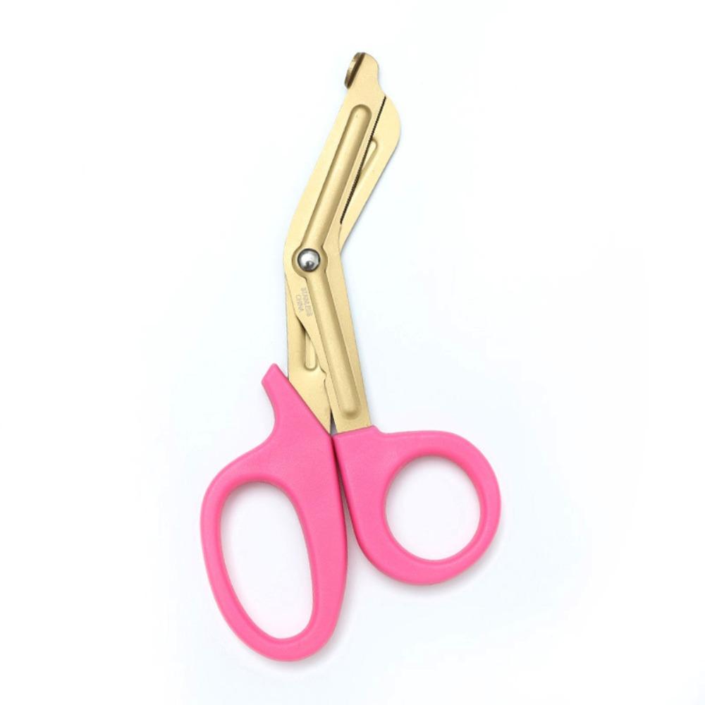18cm Trauma Shears Titanium plating Bandage Scissors Compact Nurse Scissors