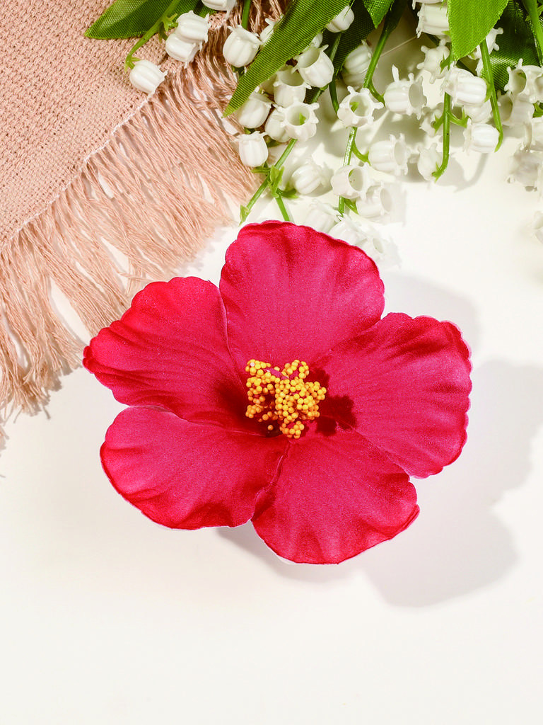 Искусственные заколки для волос с тропическими цветами для отдыха на море, свадебные аксессуары для волос, 6 шт. заколок для волос с гавайскими цветами для пляжной вечеринки