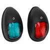 2Pcs IP66 Marine Sailing Signal Light DC 12V 3W LED Navigation Lamp Red Green Light for Yacht