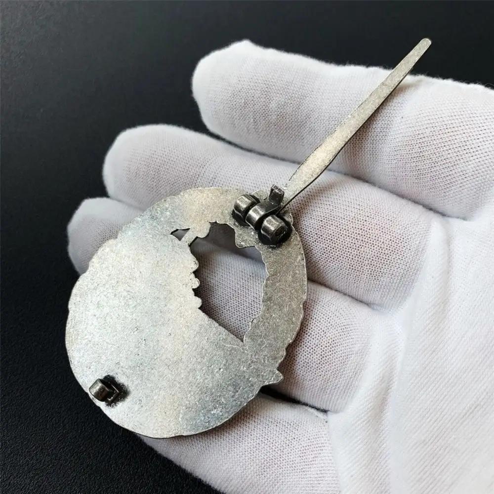 Portable Retro Eagle Metal Badge Zinc Alloy Vintage Emblem Weatherproof 3D Embossed Brooch Pin Universal