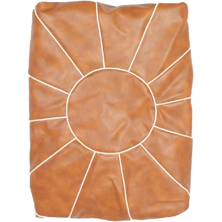 Декоративный пуф подставка для ног круглый ненаполненный кожаный оттоманка подушка сиденье для хранения или для отдыха ног, напольное кресло для гостиной спальни