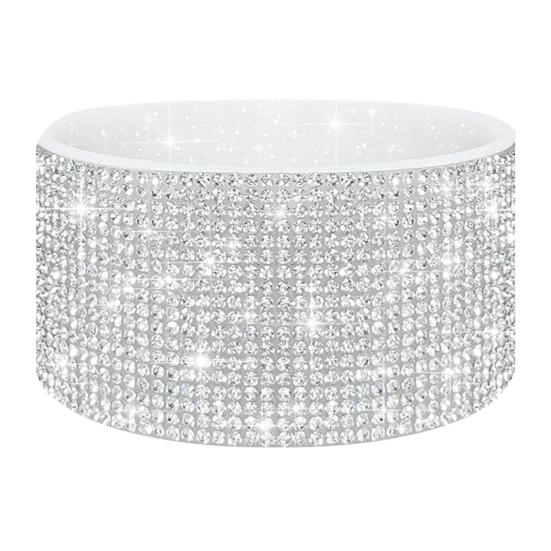 Силиконовый чехол со стразами для стакана 40 унций, блестящий чехол для бутылки с водой, нижний рукав, противоскользящий, игристый, аксессуары для стакана