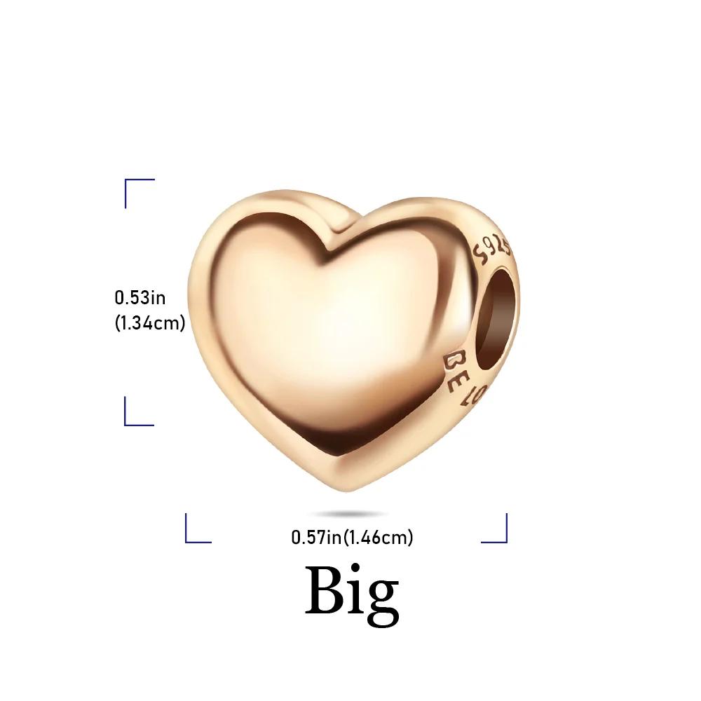 Новые Оригинальные Медные Разноцветные Шармы-Подвески в виде Сердца, Клевера, Розы, Звезды, Бабочки, Птицы с Бусинами для DIY Браслета, Ожерелья, Женский Подарок