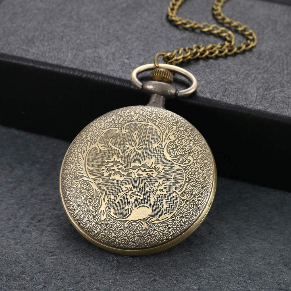 Карманные часы Lancardo, механические, ретро, антикварные, с розовым циферблатом, с узором, гравировкой, ожерелье, унисекс, бизнес, предустановленные, на день рождения, годовщину, для мужчин и женщин