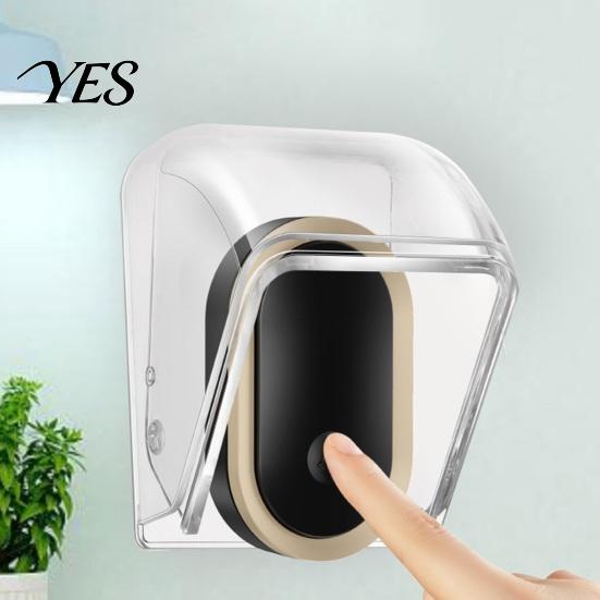 Outdoor Doorbell Shield Weatherproof Cover, Transparent Rain for Wireless PC Case Outdoor, Waterproof Protective Wall Mounted Bell Guard