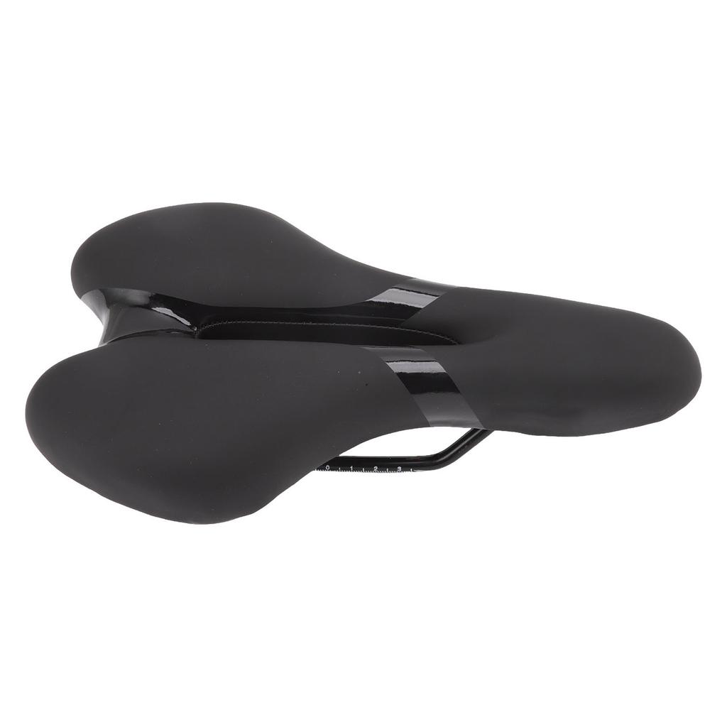 Bike Seat Soft Comfortable Hollow Mountain Bike Cushion Folding Bike Saddle Silicone Black