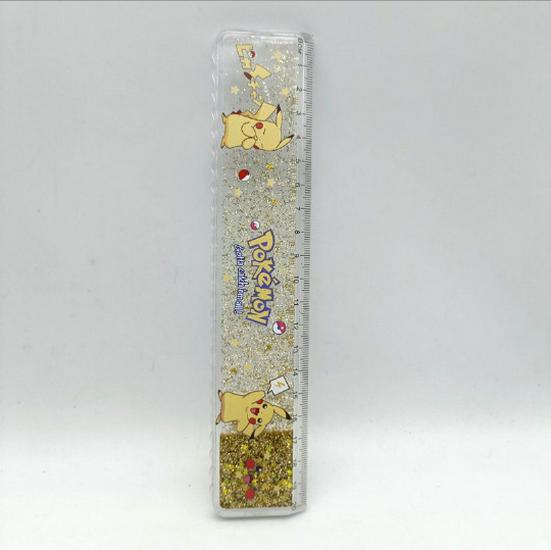 Super Mario Glitter Ruler - Cute 20cm Student Stationery