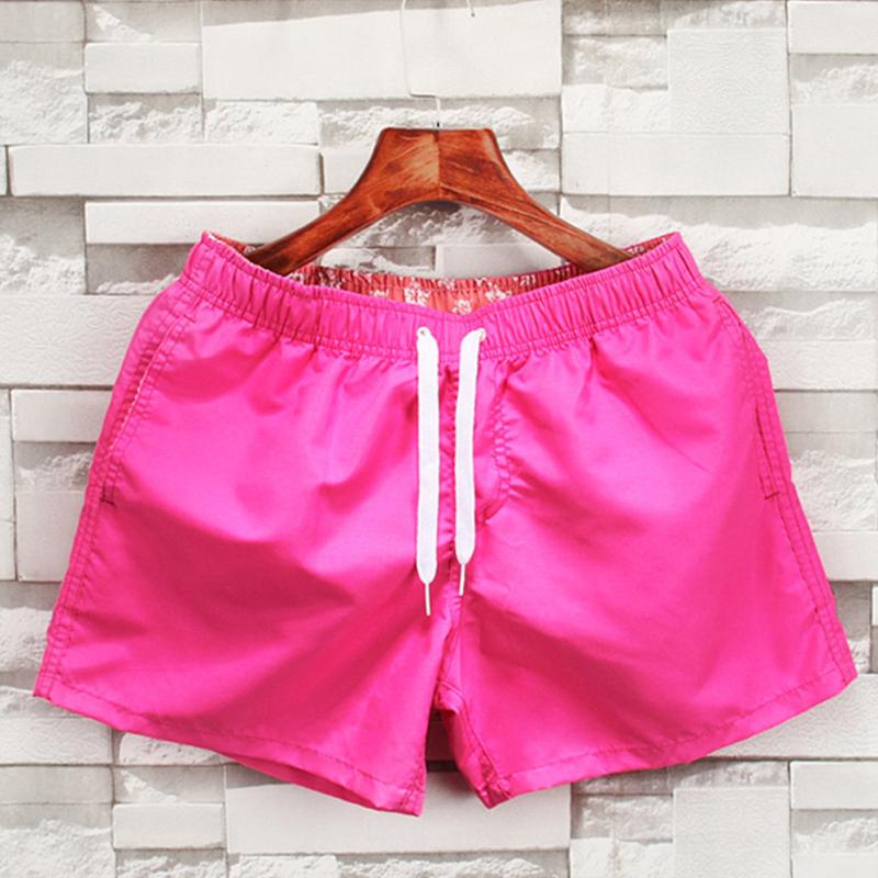 Мужские шорты, быстросохнущие пляжные спортивные повседневные короткие штаны, однотонные, свободные, для плавания, для фитнеса, укороченные