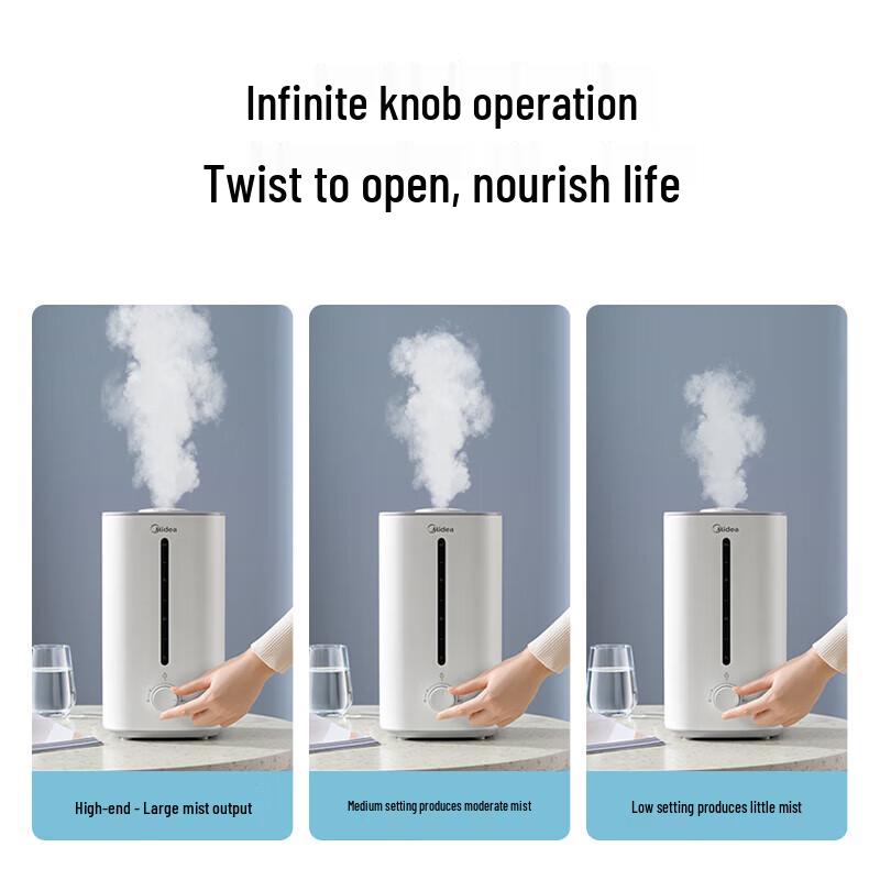 Midea 4L Top-Fill Humidifier with Silver Ion Sterilization CN plug (adapter included)