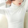 High-neck Base Shirt for Women Long-sleeved Women's Solid Color Spring and Autumn Korean Women's Thin Slim Top