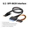 Кабель-адаптер M.2 M-Key на U.2 SFF-8639 для 2,5-дюймового NVMe SSD жесткого диска Кабель M2 на U.2 Компьютерные комплектующие
