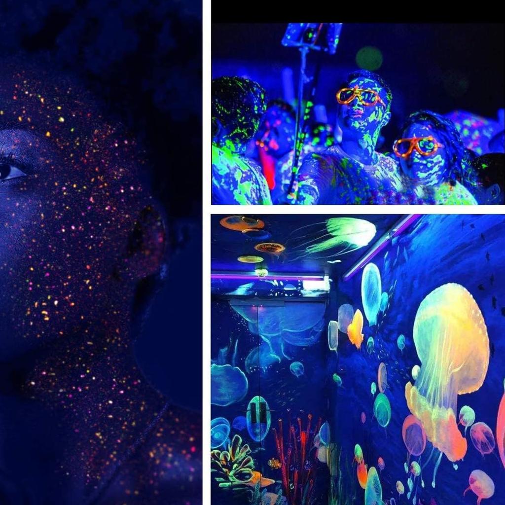 SEISSO Glow-in-the-Dark Powder, Luminous Pigment Powder, Pearlescent Colors, High Brightness, Long-Lasting Glow, UV Resin, Epoxy Resin, Slime,