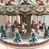 Christmas Ornament Waterproof Acrylic 2D Flat Carousel Xmas Themed Ornament Large Size Table Home Decoration