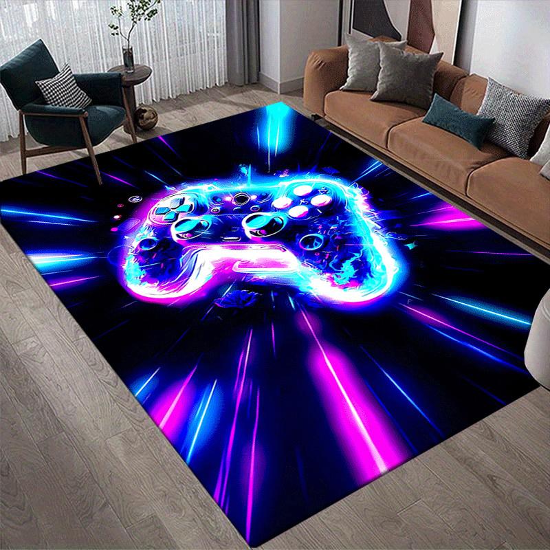 1pc Cool game controller (3) Print, Design Area Rug - Soft, Anti-Slip, and Durable Gaming Room Decor for Bedroom, Living Room