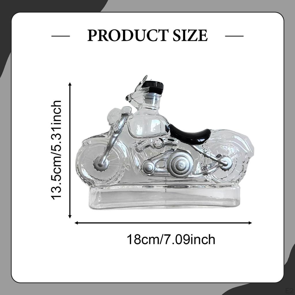 Motorcycle Whiskey Decanter Wine Creative Storage Container Novelty Liquor Bottle Men Dad