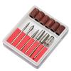 12pcsset Nail Drill Bits Sanding Bands File Kit 2.3mm (332in) Shank Diameter Grinding Head