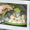 Крышка для еды с защитой от брызг для пароварки Встроенная ручка Прозрачная защита от брызг Крышка для микроволновой печи для хранения продуктов