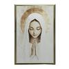 Modlitwa Maryi W Ciszy Modlitwa Maryi W Ciszy, 40X50 Cm, Rama Aluminiowa Złota, Papier Matowy 230 Gsm