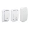 Self Powered Doorbell Set 2 Transmitter Long Range 38 Ringtones Battery Free for Home Villa AC