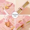 B6 Size Notebook with Love Lock Keys Notepad Simple Diary Notebook