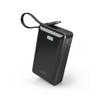 Пауэрбанк 20000 мАч USB-A USB-C с дисплеем, встроенным кабелем USB-C 20 Вт - черный