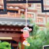 Fortune Wealth God Car Pendant Mini Water Sound Bell Pendant Lucky Bag Keyring  Backpack Decor
