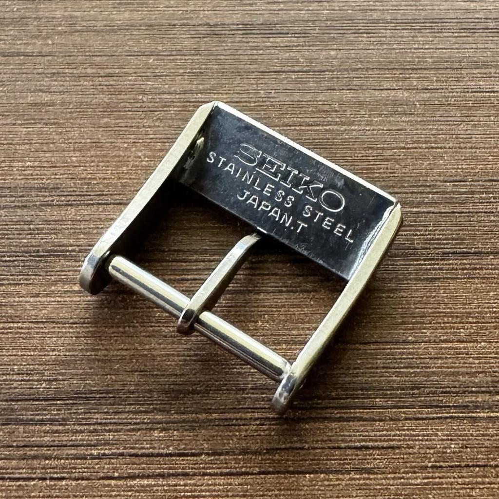 Пряжка для часов SEIKO, серебристая, 15 мм, оригинальная, винтажная.