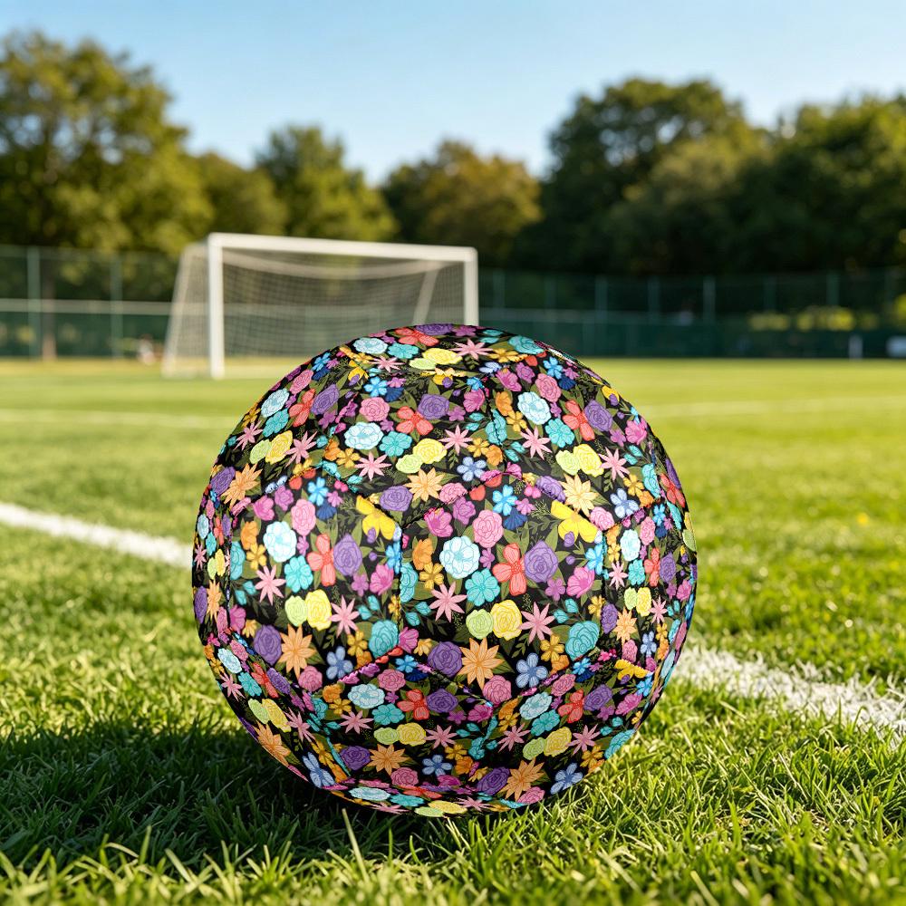 1pc Floral Fantasy Size 5 Soccer Ball Professional Match Training Football Indoor &Outdoor Sports Ball Lightweight Durable m6554