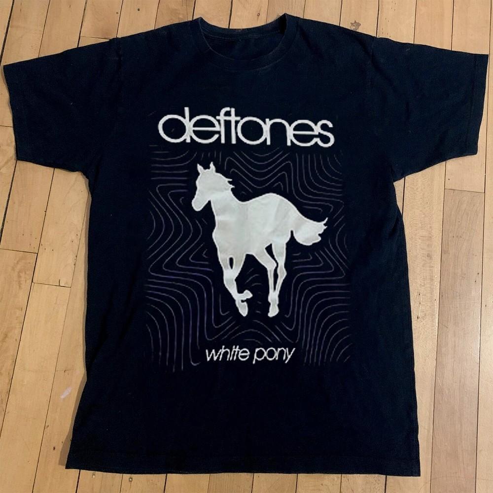 Редкая футболка Deftones White Pony, Унисекс черная хлопковая футболка, Размер S-5XL Унисекс футболка