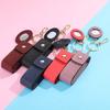Модная женская кожаная сумка для помады с зеркалом и брелоком, портативный футляр для хранения, маленький защитный чехол для помады