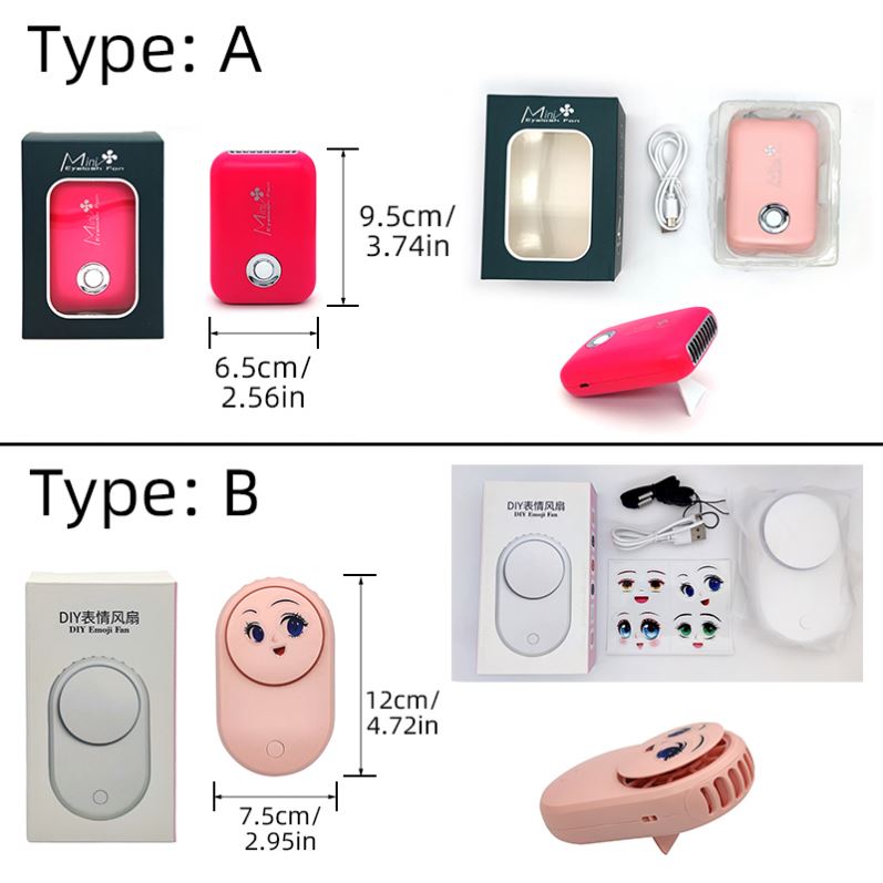 Grafted Nail Cooling Conditioning Eye Fan Glue Rechargeable Extension Lash Handheld Bladeless Blower Air Dryer Eyelash USB Mini